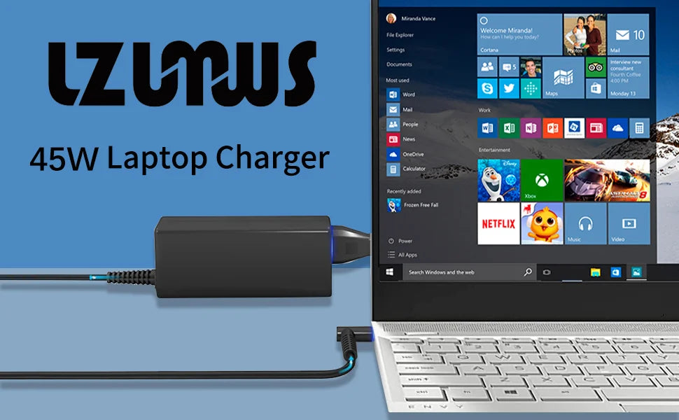 45W Dell Laptop Charger with 4.5mm x 3.0mm Tip