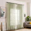 Lace Floral Sheer Curtain Panel for Living Room & Bedroom