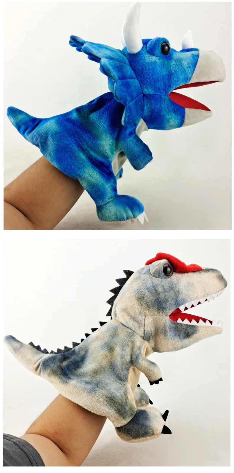 Dinosaur Hand Puppet Plush Toy – Movable Mouth for Imaginative Play