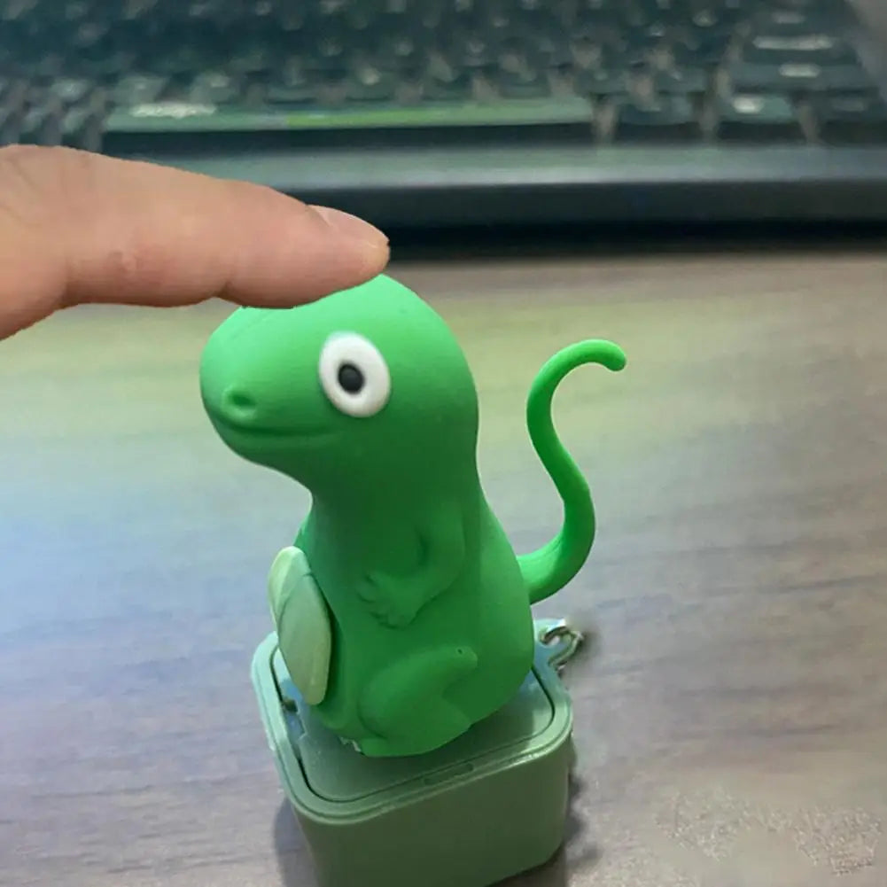 Witziger Echsen-Fidget-Anhänger mit LED-Sound