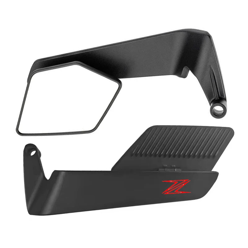 Universal Motorcycle Side Mirrors with Adjustable Winglets