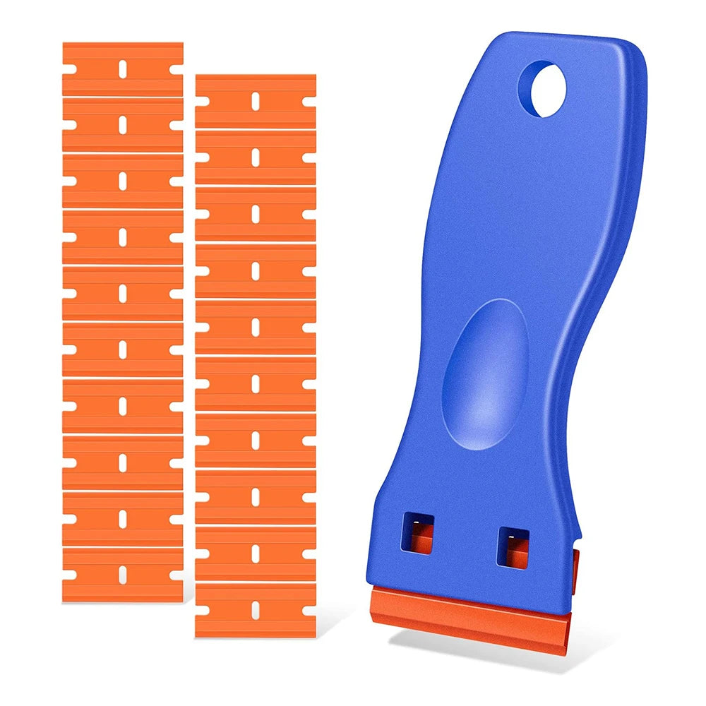 Plastic Razor Blade Scraper for Sticker & Label Removal