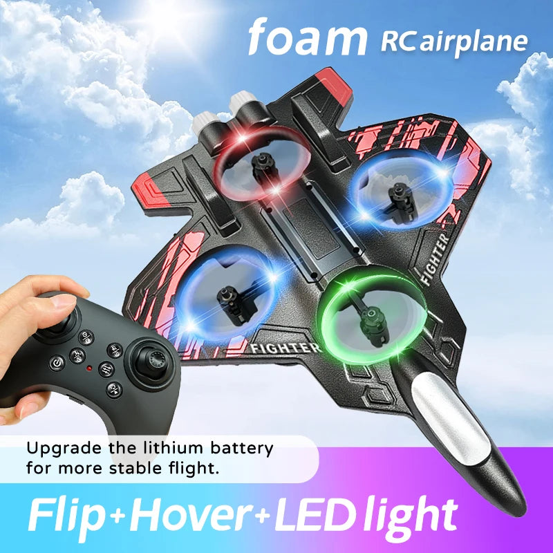 RC Stunt Foam Airplane with LED Lights