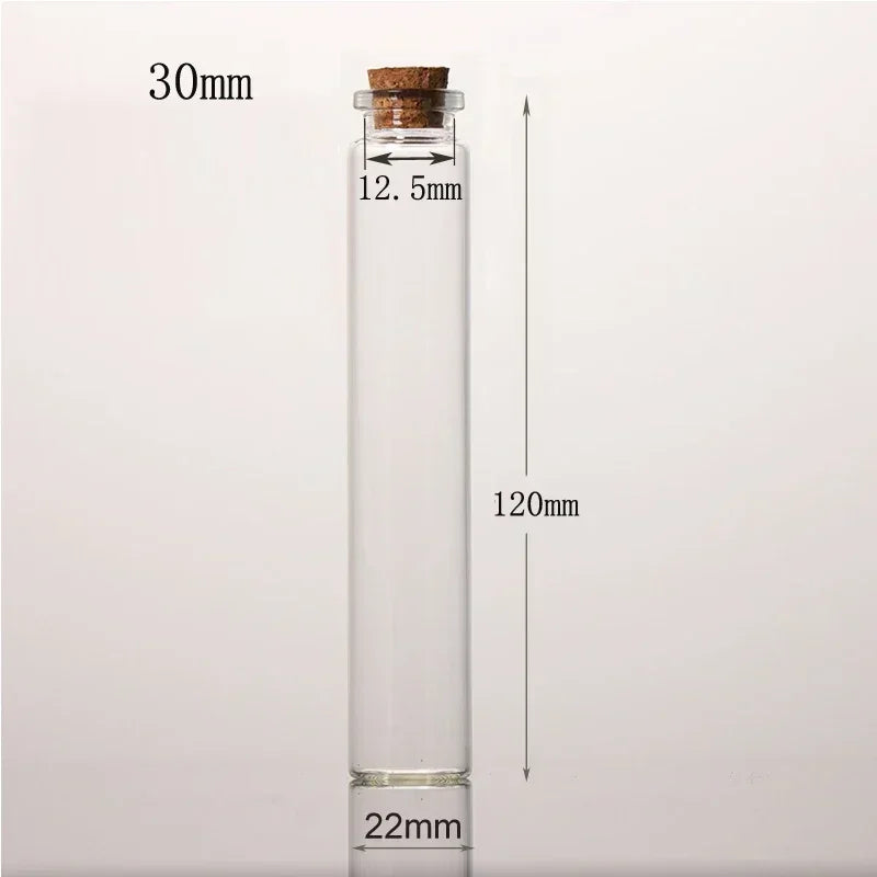 Mini Glass Bottles with Cork Stoppers for DIY Crafts and Gifting