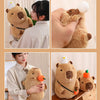 Cute Turtle Backpack Capybara Plush Toy Set