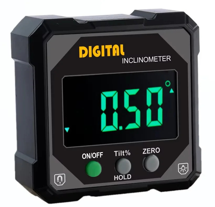 Magnetic Digital Angle Level with 4 × 90° Measurement Range