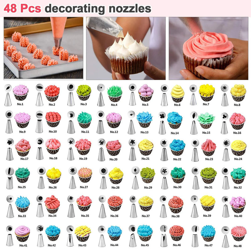 Complete Cake Decorating Kit with Storage Box