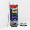 Spray Can Insulated Tumbler with Lid and Straw
