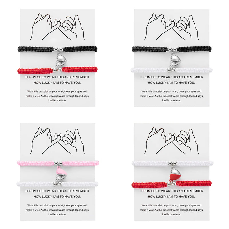 Magnetic Heart Couple Bracelets