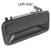 Left rear exterior door handle for Chevy, GMC, and Cadillac trucks and SUVs