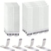 Pack of white reusable double-sided adhesive strips for frames and decor