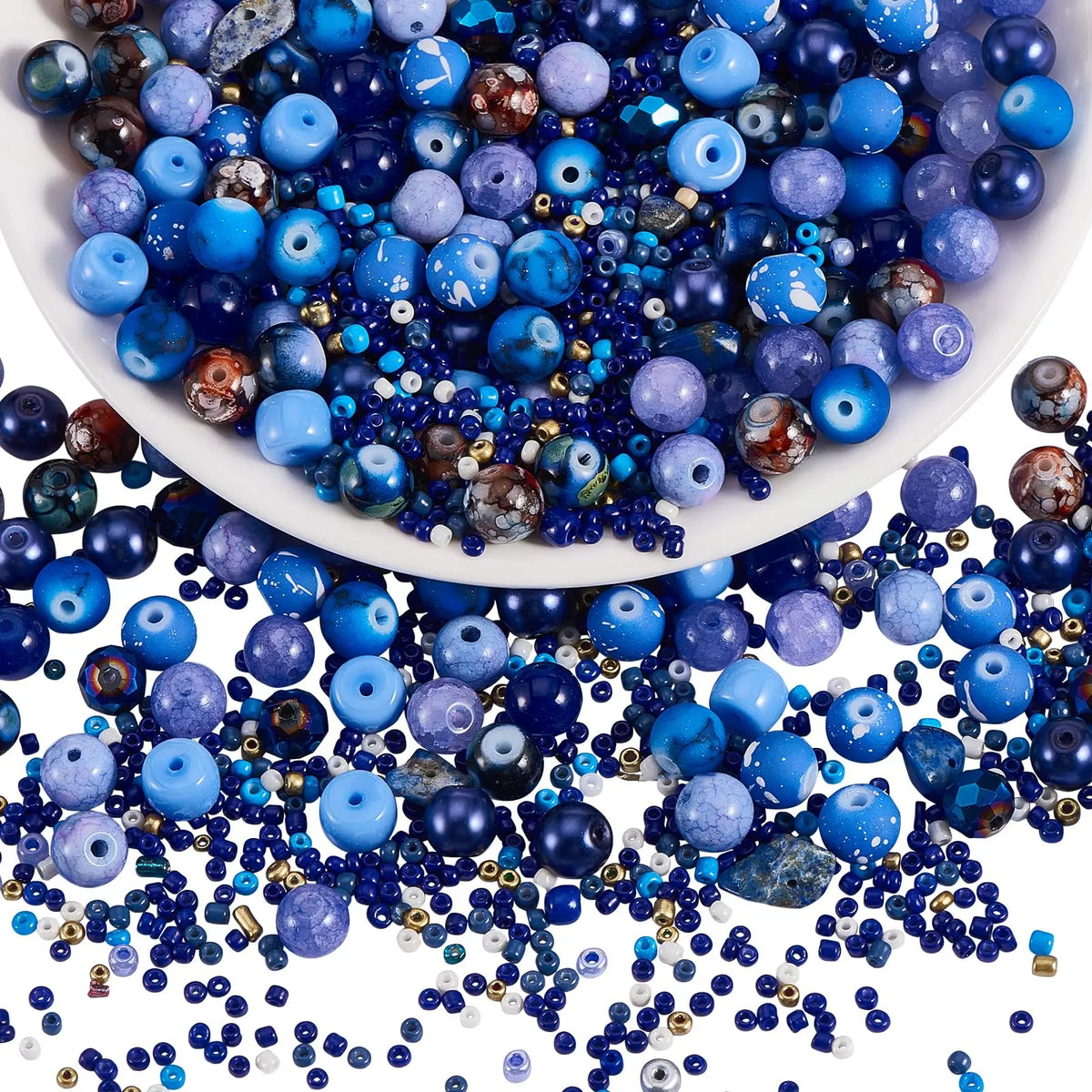 Mixed Size Green Czech Glass Seed Beads for Jewelry Making