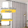 Silver Wave Pattern Blackout Curtains with Thermal Insulation and Noise Reduction