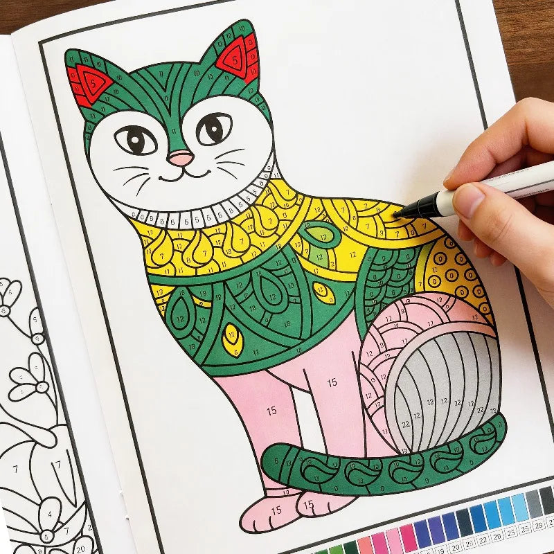 Adult Coloring Book: Animal & Plant Designs for Stress Relief
