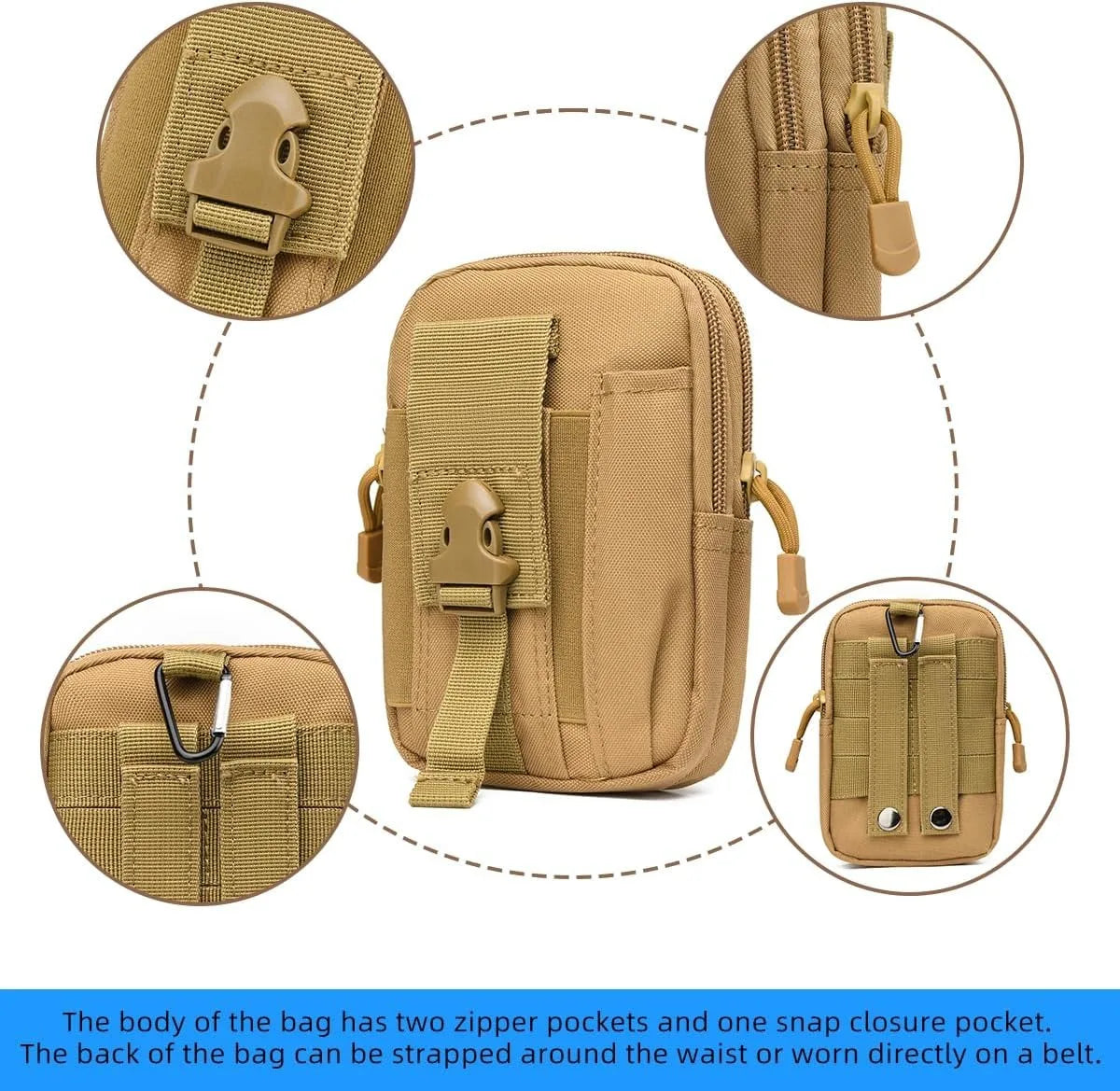 Camouflage Tactical Leg Bag with Adjustable Straps