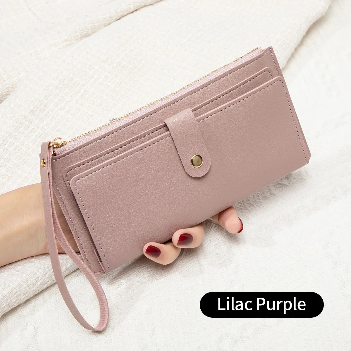 Slim PU Leather Card Holder Wallet