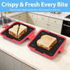 Microwave-Safe Silicone Toast & Sandwich Crisper