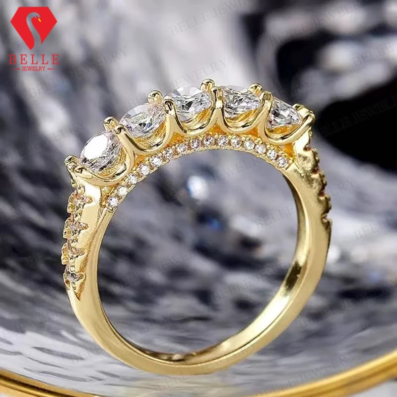 S925 Sterling Silver Moissanite Eternity Ring