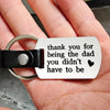 Elegant Stepdad Keychain