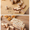 Vintage Wooden Rubber Stamp Set with Ink Pad