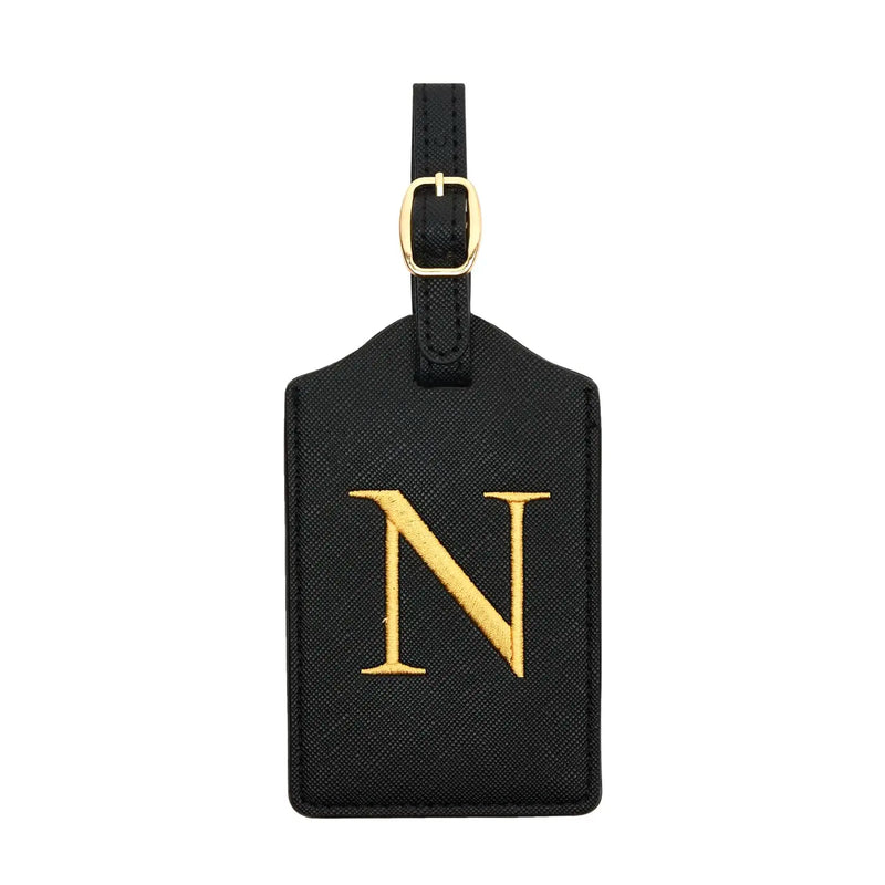 PU Leather Luggage Tag with Privacy Cover