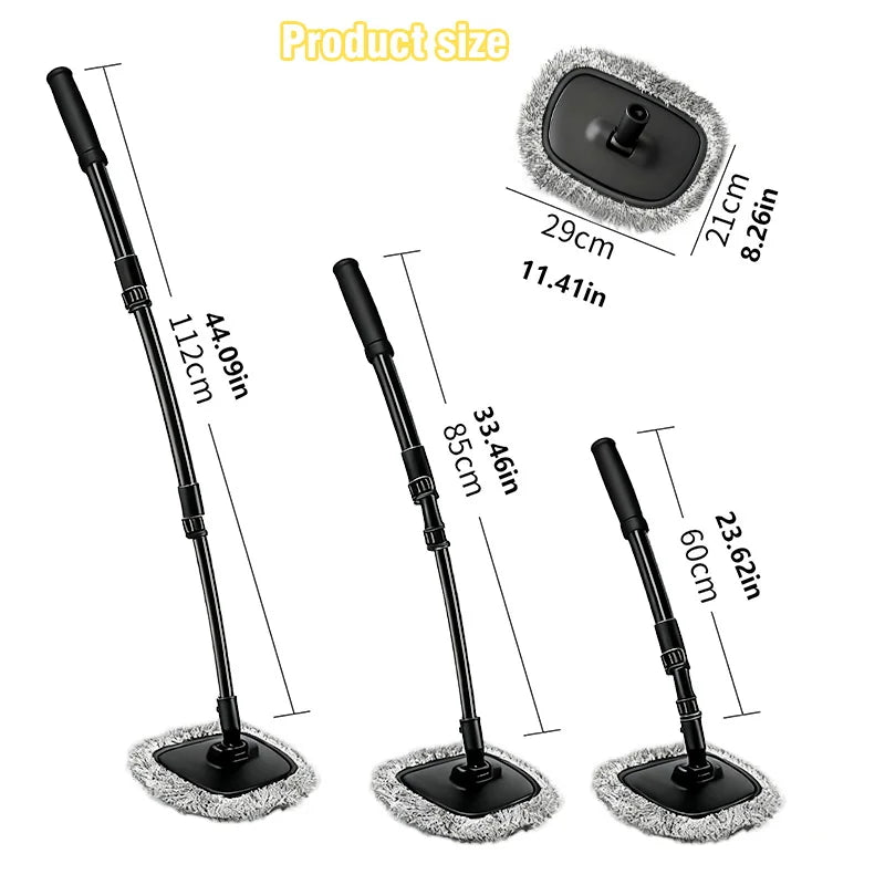 Telescoping Car Wash Mop with Rotating Head