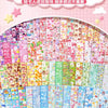 Buntige Kawaii-Cartoon-Tier-Scrapbook-Sticker in verschiedenen Schattierungen und Designs.