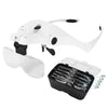 Head-Mounted Magnifying Glass with LED Light