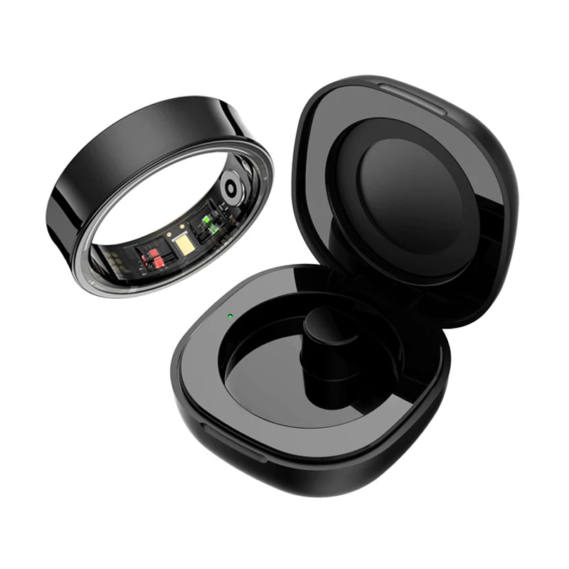 Anillo Inteligente de Salud con Estuche de Carga