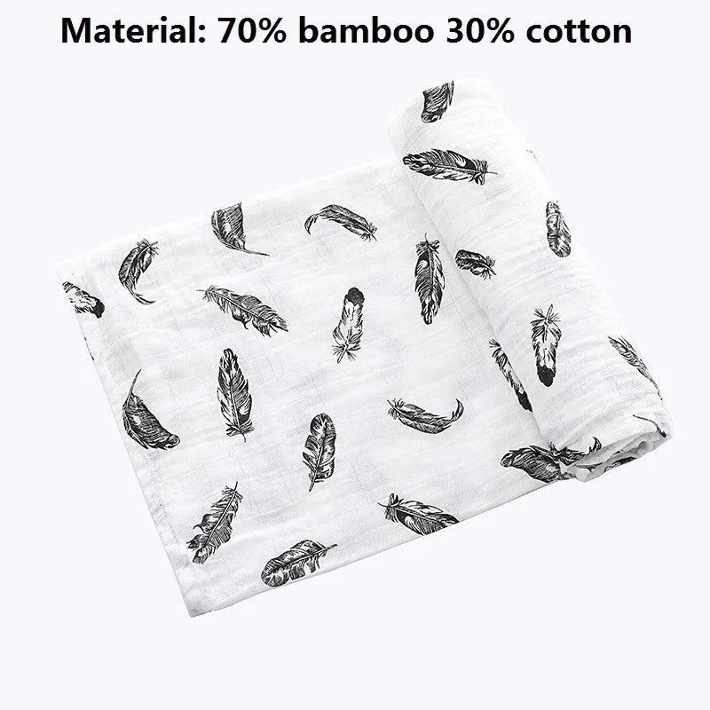 Super Soft Cotton Muslin Baby Swaddle Blanket