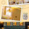 DIY Miniature Wooden Dollhouse Kit with Lighting