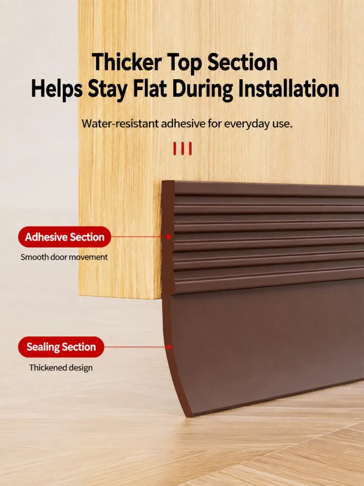 Self-Adhesive Door Bottom Seal Strip – Draft Stopper & Soundproofing