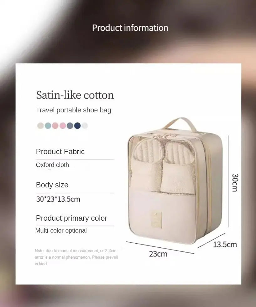 Waterproof Travel Shoe Storage Bag with Mesh Window