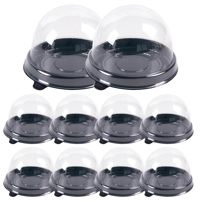 Klare Mini-Cupcake-Boxen mit Kuppeldeckel