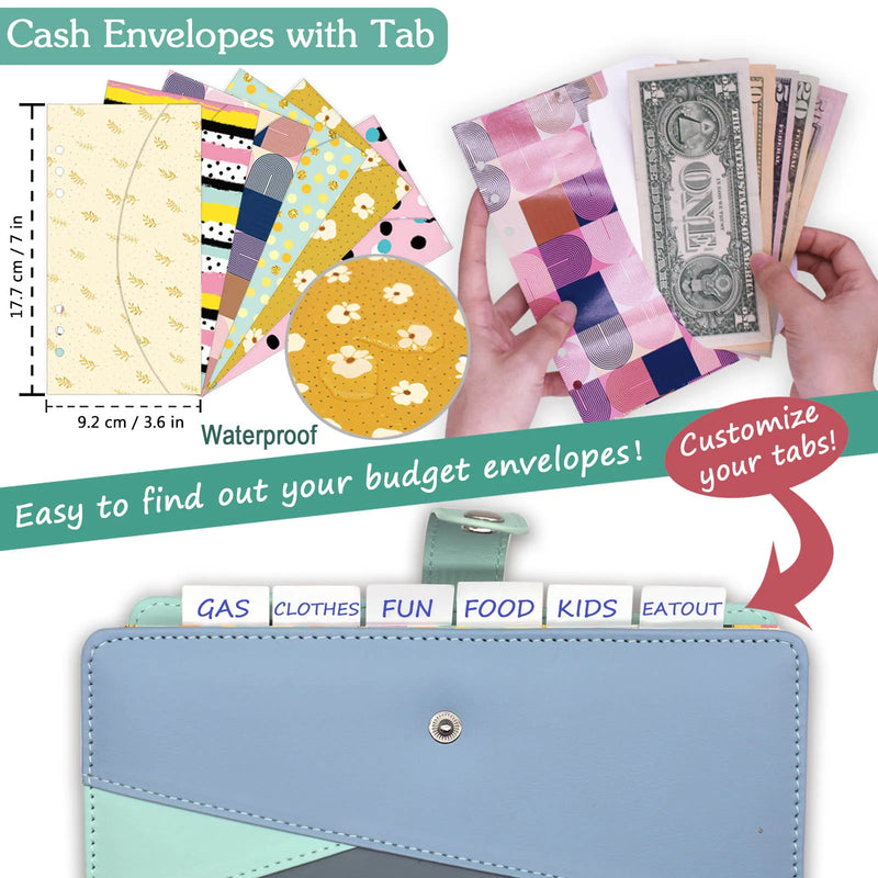 Zippered Budget Binder with Cash Envelopes