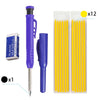 Precision Carpenter's Mechanical Pencil with Integrated Sharpener