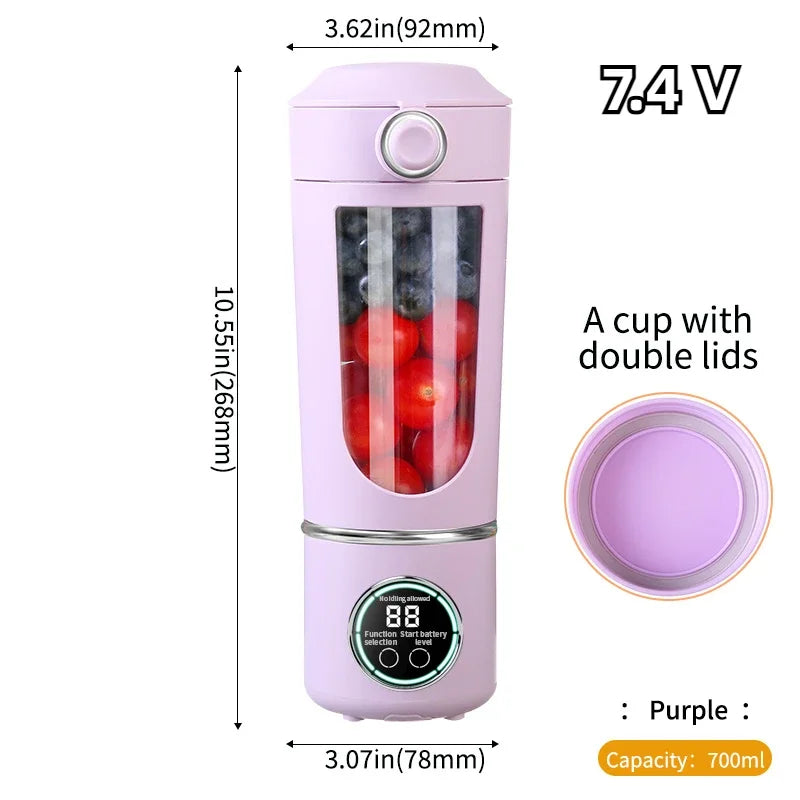 Portable USB-C Rechargeable Blender Bottle