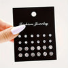 Classic Cubic Zirconia Stud Earring Set
