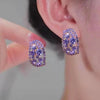 Elegant Rhinestone Bowknot Stud Earrings
