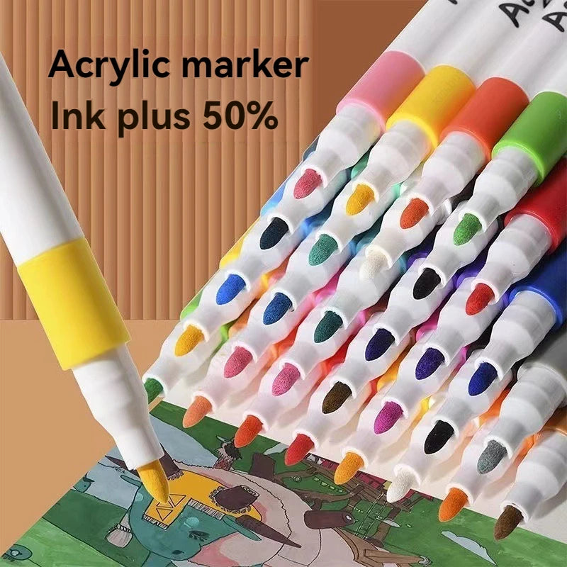 80-Color Acrylic Paint Marker Set