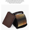 PU Leather Card Holder Wallet with 20 Card Slots