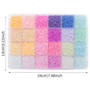 24-Color Glass Seed Beads Kit for Jewelry Making