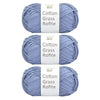 Natural Cotton Raffia Yarn – 3 Ball Set for Crochet, Knitting & Crafting