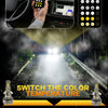Smart App Control LED Headlight Bulbs with Triple Color Modes
