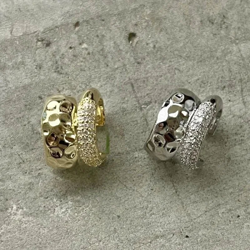Geometric Double-Layer Ear Cuff