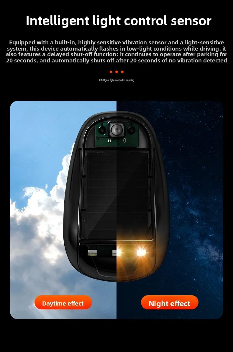 Solar-Powered RGB Strobe Light for Trucks and SUVs (5-Pack)
