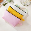 Colorful Canvas Zipper Pouch for Cosmetics, Stationery, and Travel