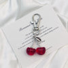 Glitter Cherry Keychain