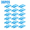 36 pieces of blue plastic garbage bag holder clips for trash cans and snack bags