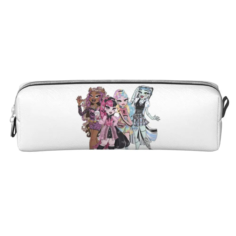 Monster High Pink Pattern Pencil Case